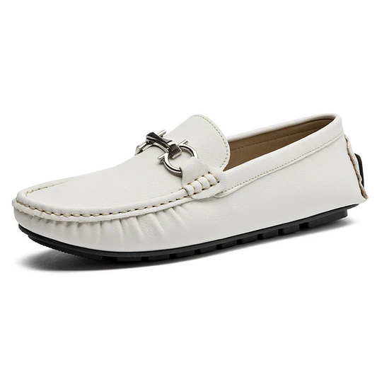 Men’s PU Leather Lightweight Non-Slip Casual Slip-On Loafers