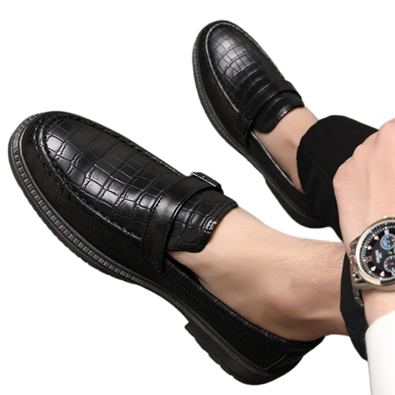 Classic, Comfortable Casual Shoes Men’s Thick-Soled Leather Loafers