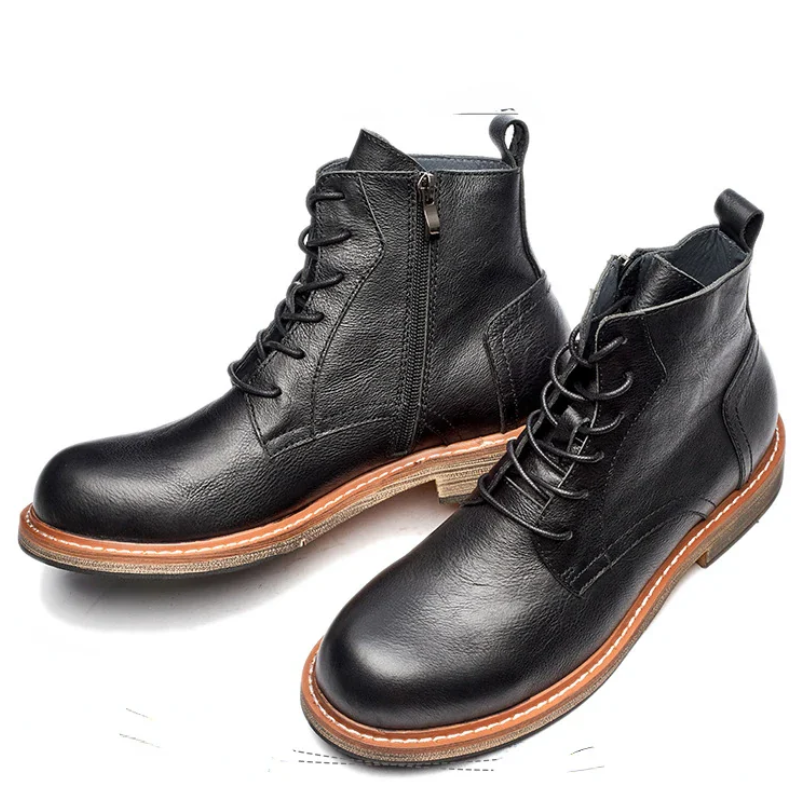 Vintage Designer Ankle Handmade Men’s Leather Boots