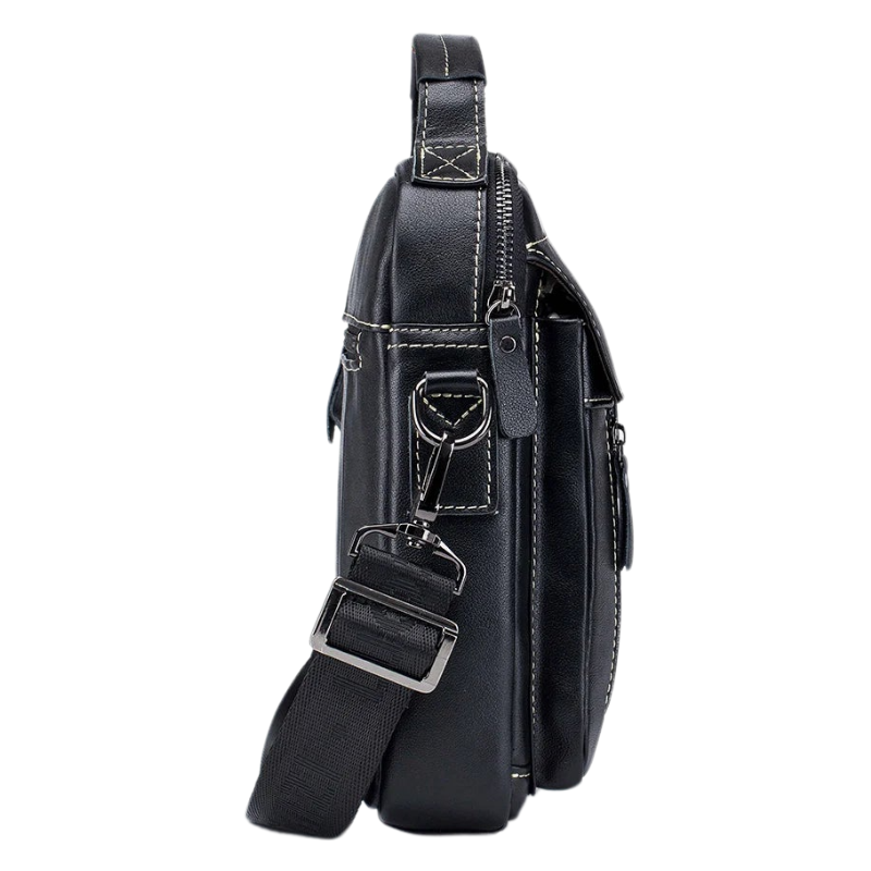 Stylish Multifunctional Genuine Leather Men's Crossbody Bag