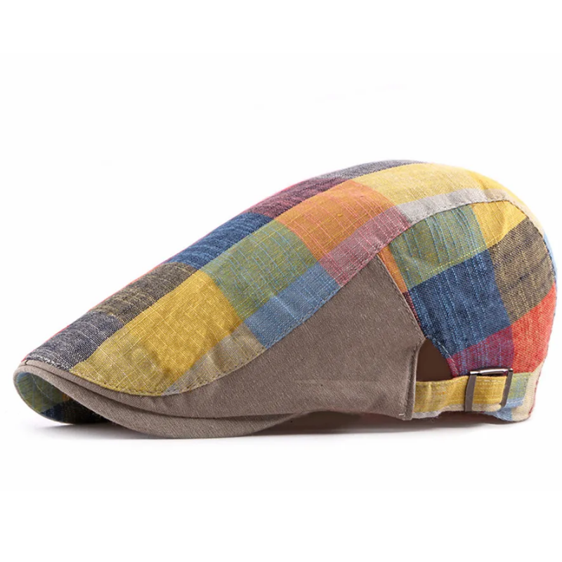 Classic England Plaid Beret Flat Cap