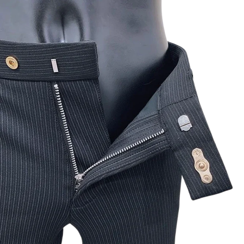 Men's  Slim Fit Korean Style Workwear Suit Long Pants