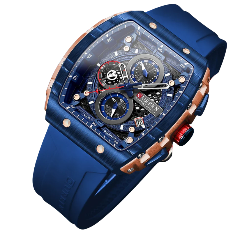 Curren Stainless Steel, 6-Hand Design Men's Luxury Quartz Watch