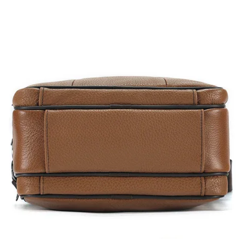Sling Satchel Men's Genuine Leather Crossbody Bag for iPad,