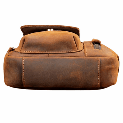 New Casual Cow Leather Shoulder Crossbody Bag For Men