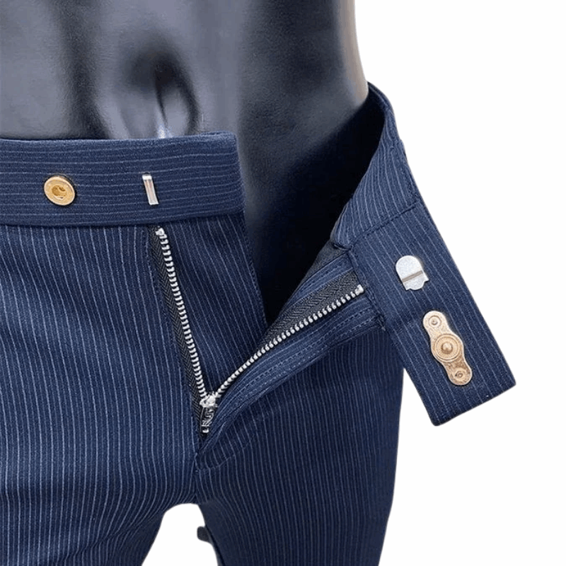 Casual Men's Slim Fit Korean Style Formal Workwear Trousers