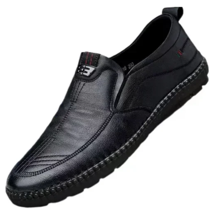 Summer Slip-On Casual Men’s Breathable Leather Loafers