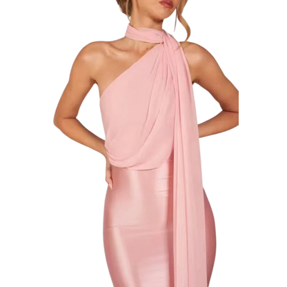 Off Shoulder Mermaid Midi Dress