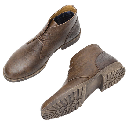 Vintage Casual Leather Ankle Retro American Men’s Desert Boots
