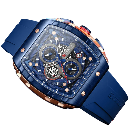 Curren Stainless Steel, 6-Hand Design Men's Luxury Quartz Watch