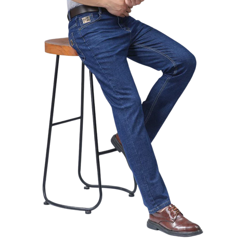 Blue Denim Men’s Stretch Slim fit Straight Jeans