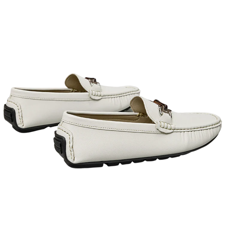 Men’s PU Leather Lightweight Non-Slip Casual Slip-On Loafers