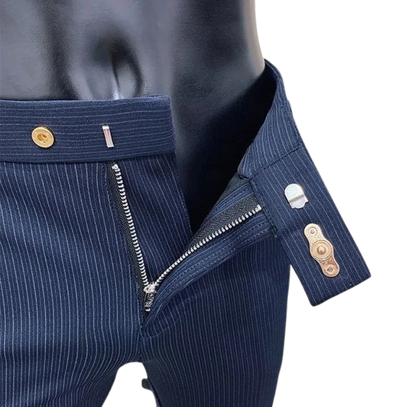 Men's  Slim Fit Korean Style Workwear Suit Long Pants