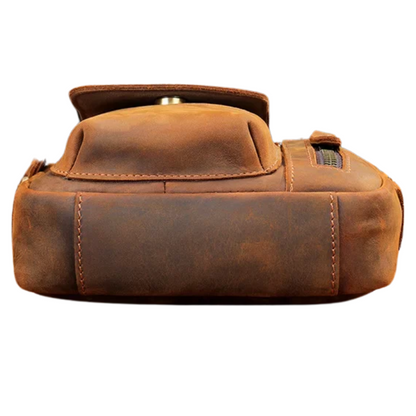 Large Capacity Crossbody Men's Casual Cow Leather Shoulder Bag