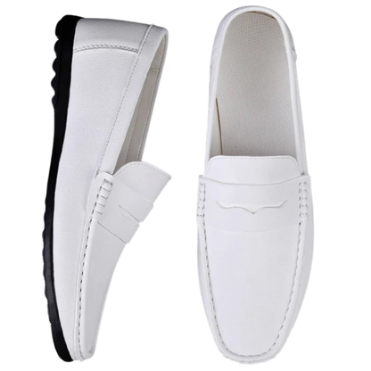 Trendy Casual Flat Men’s Summer Leather Driving Loafers