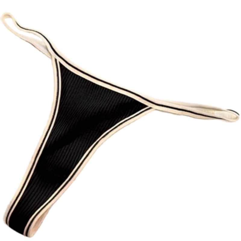 Women’s Cotton Thong Panties Low Waist Seamless Sports T-Pants