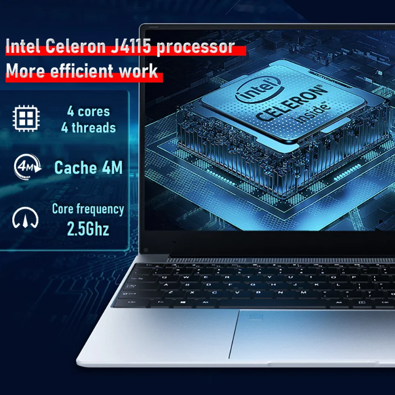 BYONE 15.6" Laptop J4115 8GB RAM 128GB-1TB SSD Ultra-Slim
