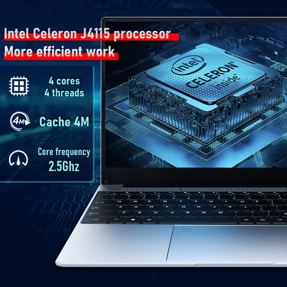 BYONE 15.6" Laptop J4115 8GB RAM 128GB-1TB SSD Ultra-Slim