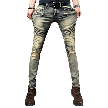 Trendy Autumn Locomotive Retro Do the Old Cowboy Pants