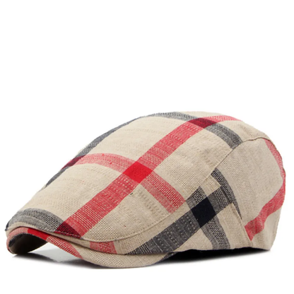 Classic England Plaid Beret Flat Cap