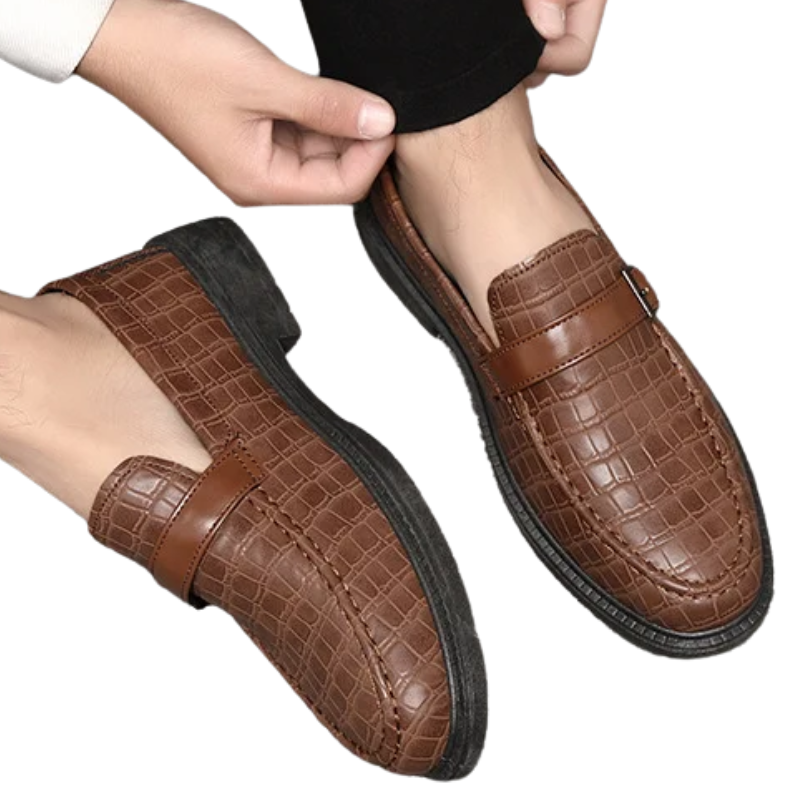 Classic, Comfortable Casual Shoes Men’s Thick-Soled Leather Loafers