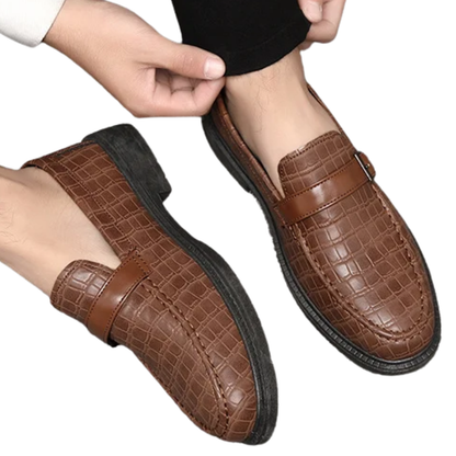 Classic, Comfortable Casual Shoes Men’s Thick-Soled Leather Loafers