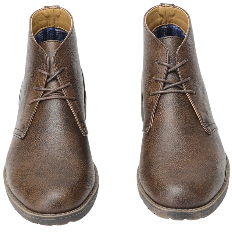 Vintage Casual Leather Ankle Retro American Men’s Desert Boots