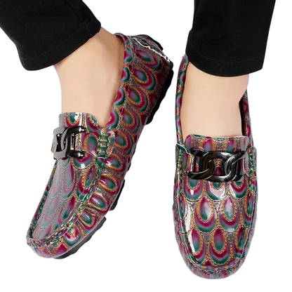 Comfort Casual Driving Shoes Handmade PU Leather Men's Loafers
