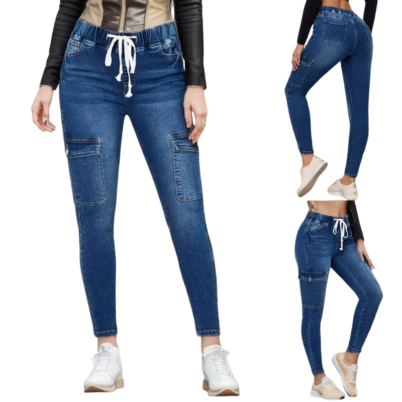 Women's Fashion Denim Slim Fit Push-Up Elastic Skinny Jeans