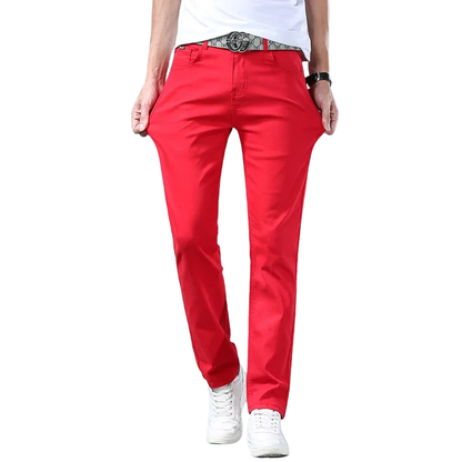 Men’s Slim Fit Cotton Business Pants