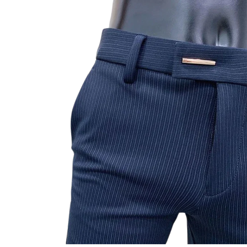 Casual Men's Slim Fit Korean Style Formal Workwear Trousers