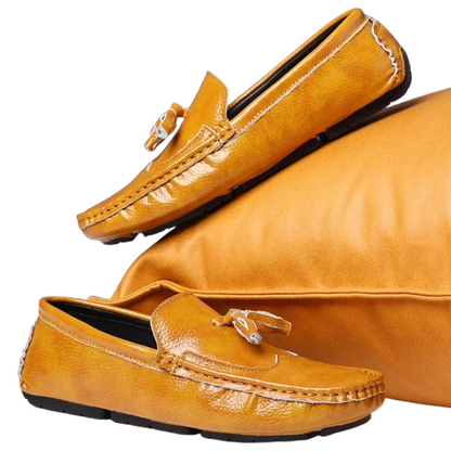 Breathable Slip-On Men’s Luxury Tassel Leather Loafers