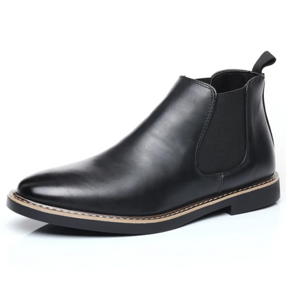 Retro Chelsea PU Leather Ankle Boots for Men