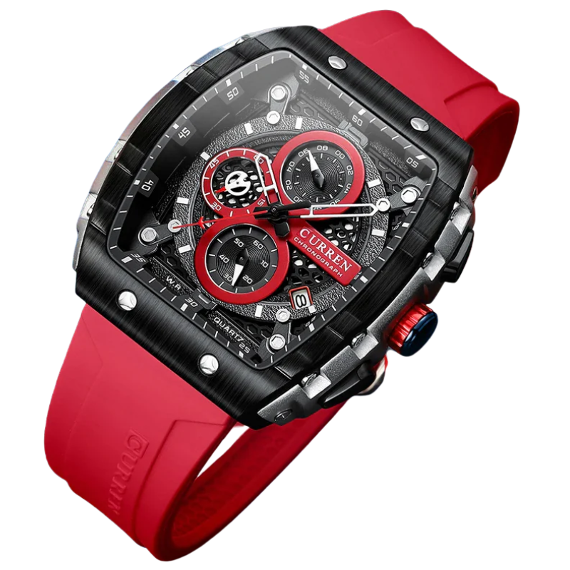 Curren Stainless Steel, 6-Hand Design Men's Luxury Quartz Watch