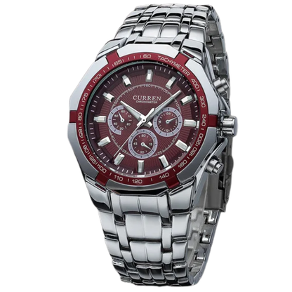 CURREN Men's Luxury Waterproof Steel Quartz Military Sport Watch