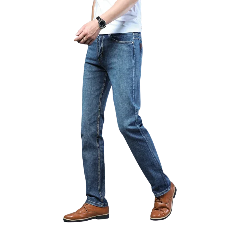 Timeless Casual Style Men’s Ripped Straight Leg Jeans