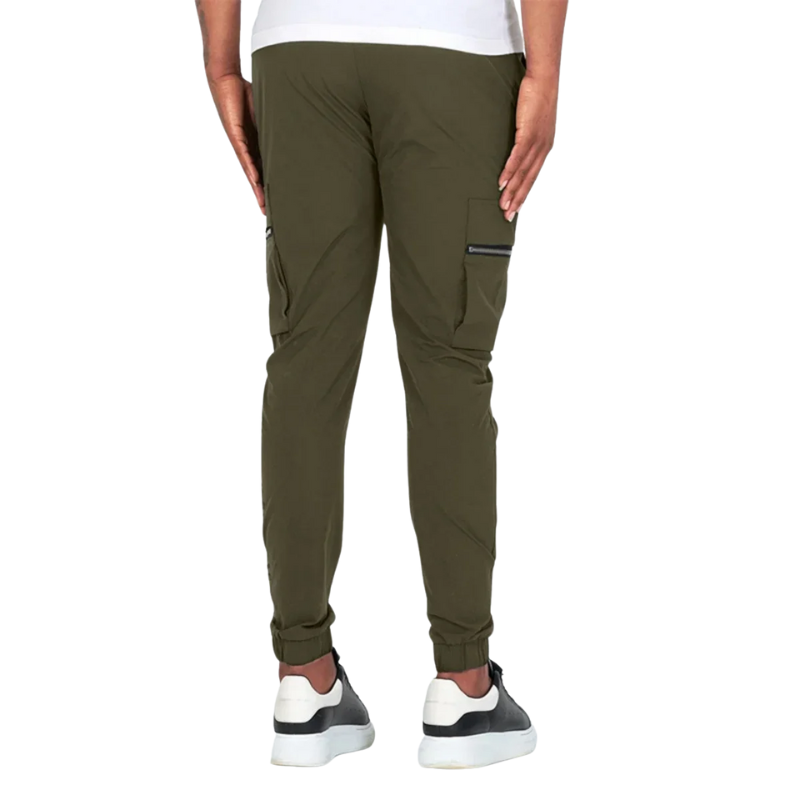 Slim Fit, All-Season Men's Mid-Waist Casual Sport Trousers