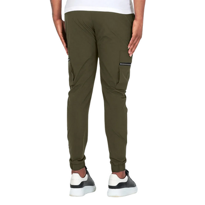 Slim Fit, All-Season Men's Mid-Waist Casual Sport Trousers