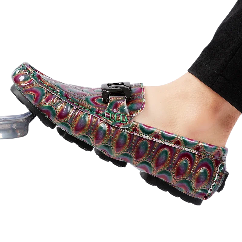 Comfort Casual Driving Shoes Handmade PU Leather Men's Loafers