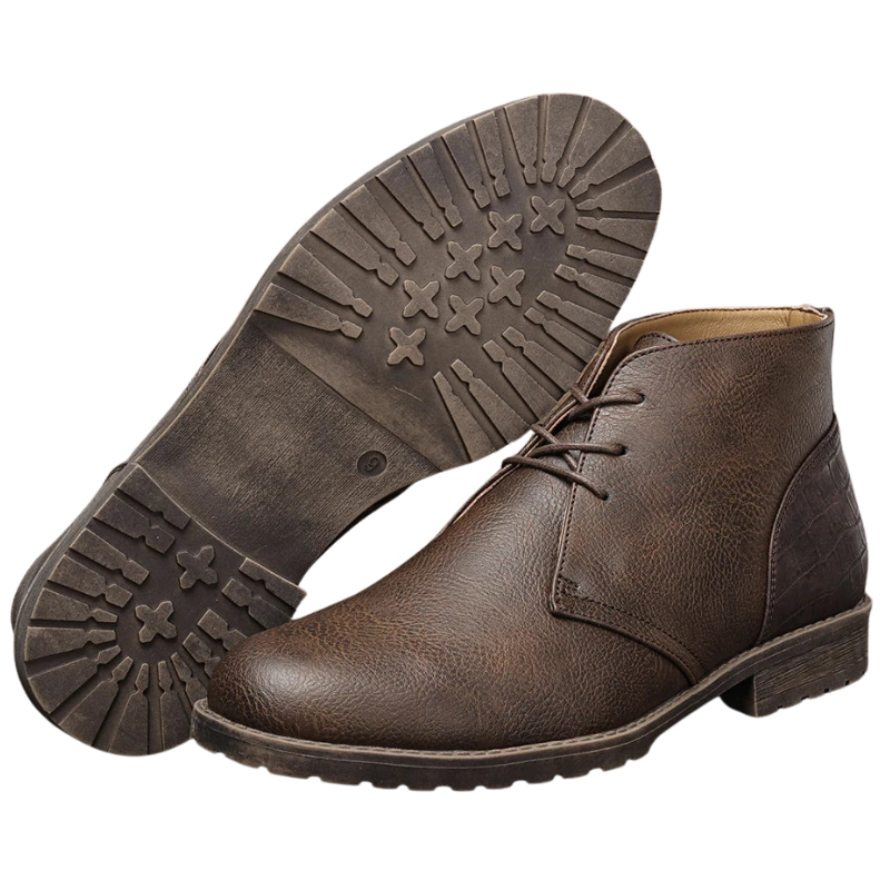 Vintage Casual Leather Ankle Retro American Men’s Desert Boots