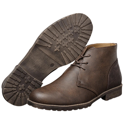 Vintage Casual Leather Ankle Retro American Men’s Desert Boots