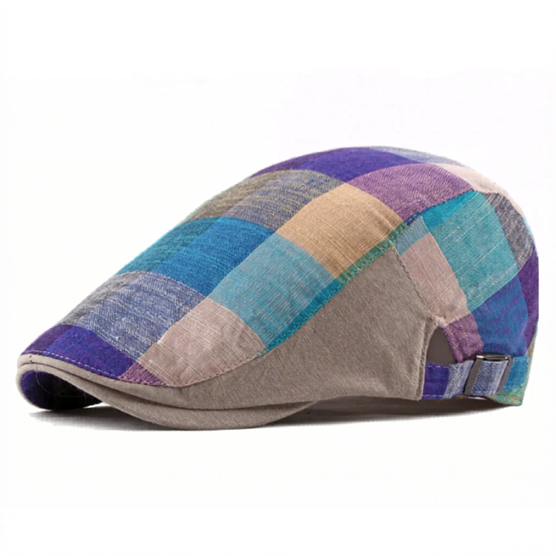 Classic England Plaid Beret Flat Cap