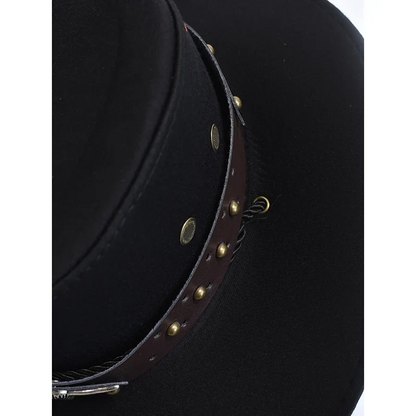 Vintage Artificial Suede Western Cowboy Jazz Hat