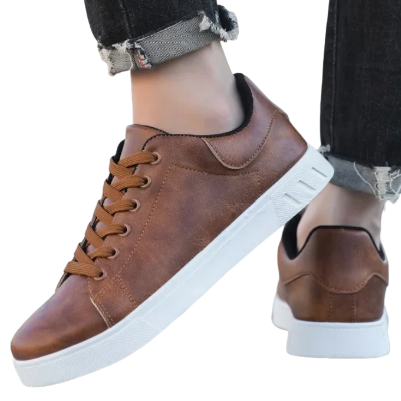 Trendy Spring/Summer Flats Classic British Leather Loafers for Men