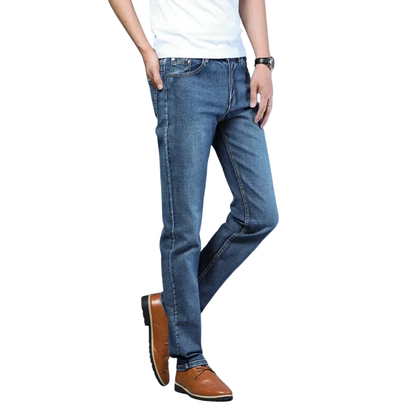 Timeless Casual Style Men’s Ripped Straight Leg Jeans