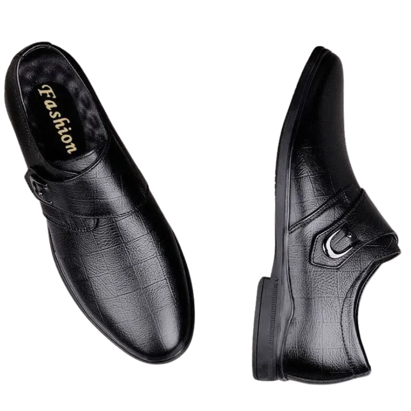 Luxury Designer Style, Spring Men’s Round Toe Formal Dress Shoes