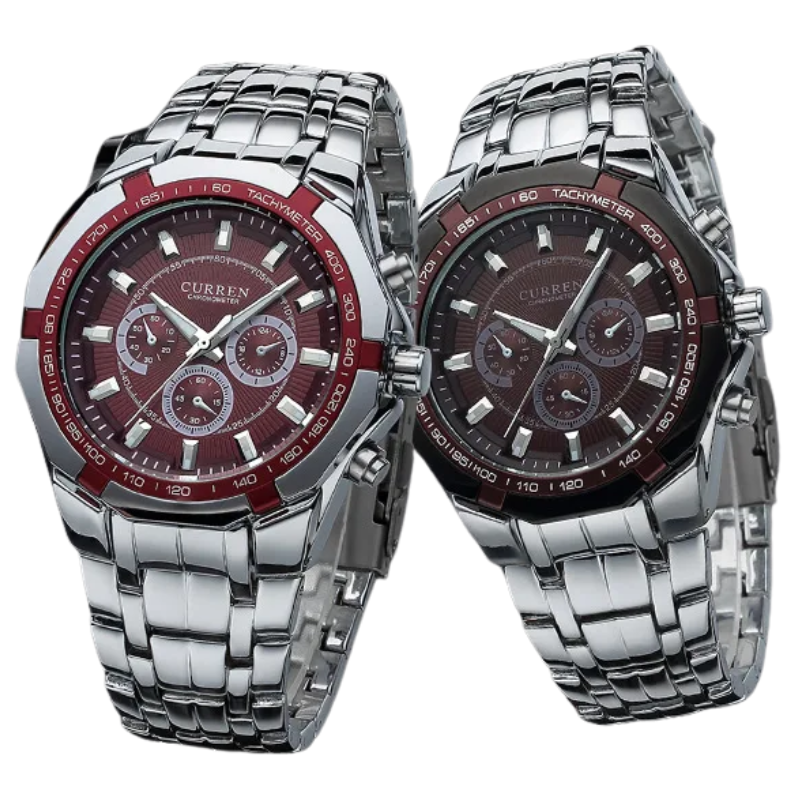 CURREN Men's Luxury Waterproof Steel Quartz Military Sport Watch