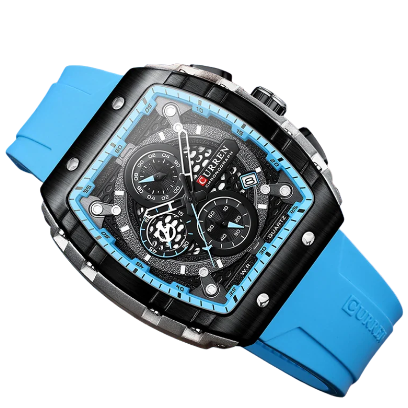 Curren Stainless Steel, 6-Hand Design Men's Luxury Quartz Watch