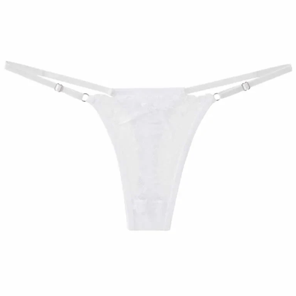Sexy Lace Adjustable Thong Panties for Women Low Rise Briefs