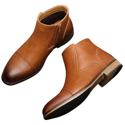 Stylish Fashion Men's Comfortable Ankle Leather Boots